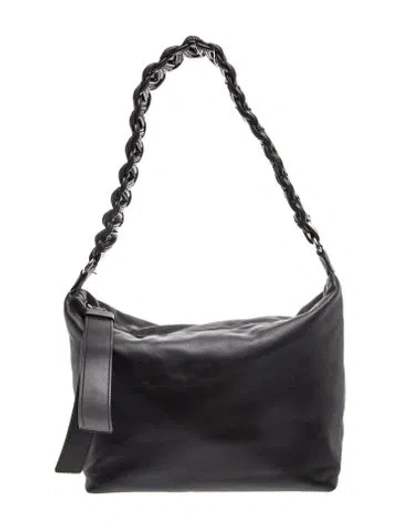 Pre-owned Kara Leather Shoulder Bag In Black