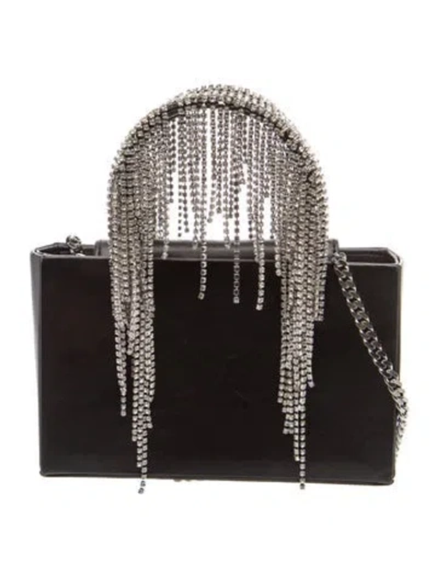 Pre-owned Kara Leather Top Handle Bag In Black