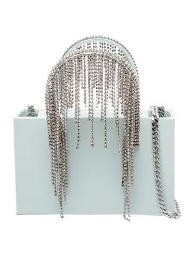 Pre-owned Kara Leather Top Handle Bag In Blue