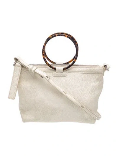 Pre-owned Kara Leather Top Handle Bag In Neutrals