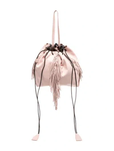 Pre-owned Kara Leather Top Handle Bag In Pink