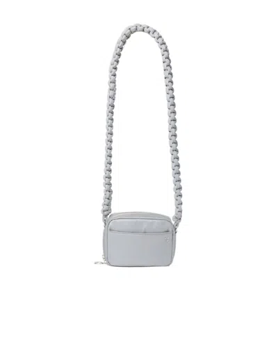Kara Cobra Camera Shoulder Bag In Silver