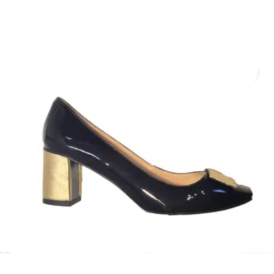 Kara Mac Shoes Women's Perfect Pump Sandal In Gold Vivian Clip And Heel In Multi