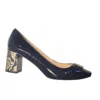 Kara Mac Shoes Women's Perfect Pump Sandal In Python Emma Clip And Heel In Multi