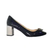 Kara Mac Shoes Women's Perfect Pump Sandal In Victoria Clip And Crystal Heel In Multi