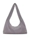 Kara Purple Mini Crystal Mesh Armpit Bag In Purple