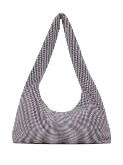 Kara Mesh Armpit Shoulder Bag In Purple