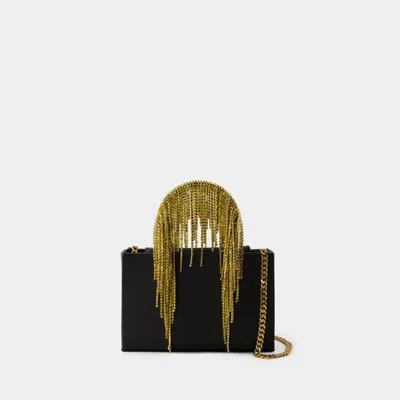 KARA MIDI CRYSTAL FRINGE HANDBAG