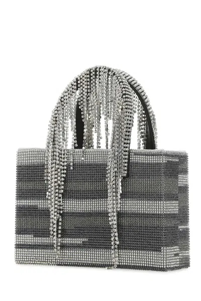 Kara Multicolor Rhinestones Handbag In Multicolour