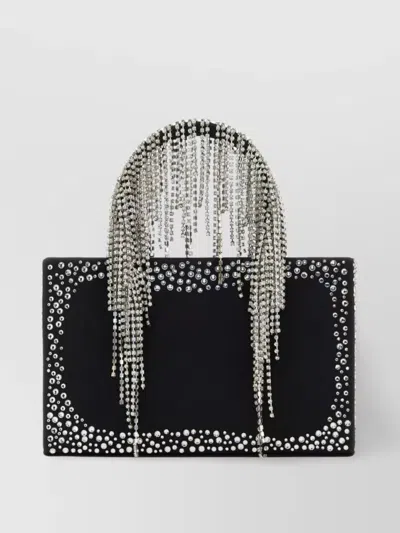 Kara Nappa Leather Chain Strap Handbag In Black