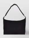 Kara Oversized Lattice Shoulder Bag In Black