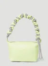 Kara Crystal Cord Chain Wallet Female Greenfemale In Green