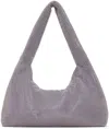 Kara Purple Mini Crystal Mesh Armpit Bag In Lilac Opal