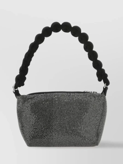 Kara Chainmail-effect Shoulder Bag In Black