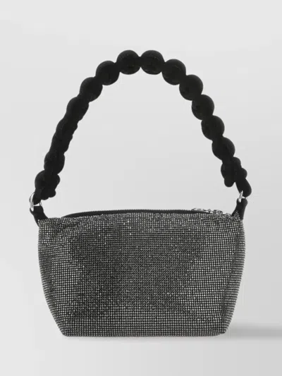 Kara Rhinestone Embellished Evening Bag In Black