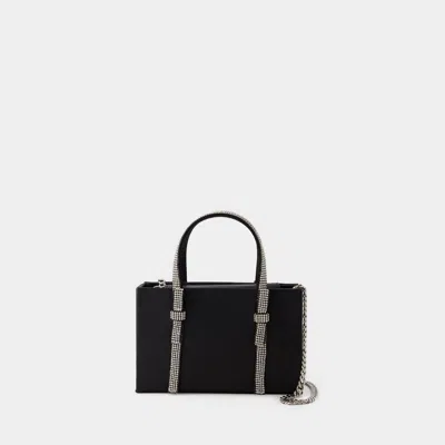 Kara Crystal Bow Mini Bag In Black