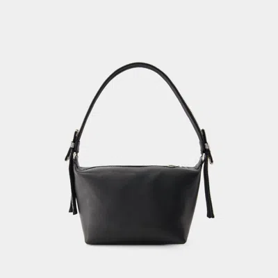 Kara Double Bow Pouch Handtasche -  - Leder - Schwarz In Black