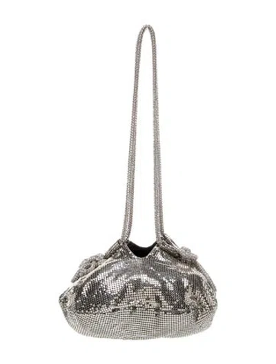 Pre-owned Kara Sequins Evening Bag In Silver