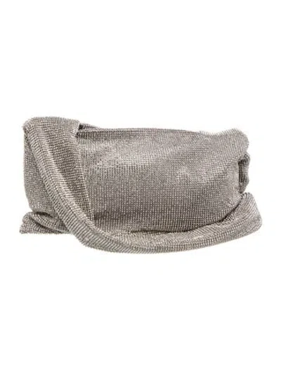 Pre-owned Kara Sequins Shoulder Bag In Gray