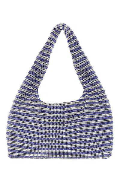 Kara Shoulder Bags In Cobalt Stripe