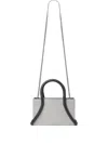 Kara Tubular Midi Shoulder Bag In Silver
