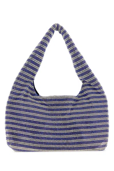 KARA TWO-TONE RHINESTONES MINI HANDBAG
