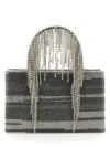 Kara Structured Bag Embellished With Cascading Crystals In Multicolour