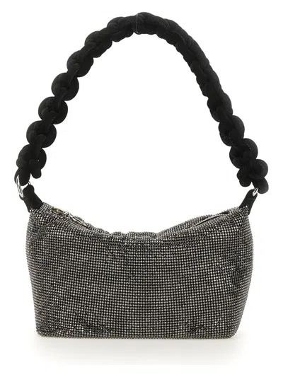 Kara Women's Bag With Knotted Handle In Charcoal