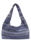 Kara Multicolor Rhinestones Mini Handbag In Pink & Purple