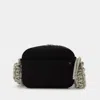 Kara Xl Crystal Camera  Crossbody -  - Black - Strass In Black