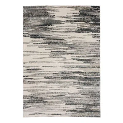 Karastan Abruzzi Low Pile Stain/fade Resistant Machine Woven Abstract Indoor Area Rug In Granite