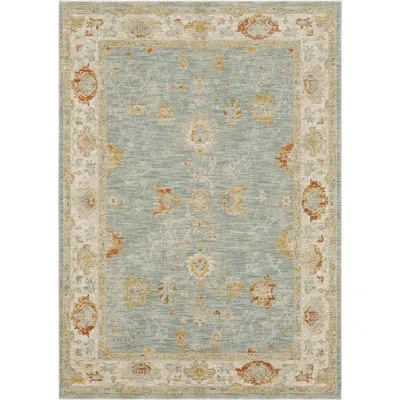 Karastan Amasya Oriental Blue/cream Area Rug In Blue,cream