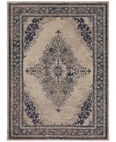 Karastan Closeout!  Cosmopolitan Armitage Indigo 5'3" X 7'10" Area Rug In Multi