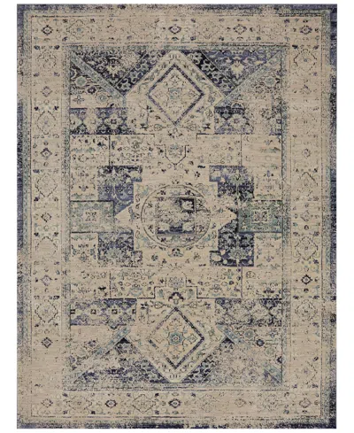 Karastan Closeout!  Cosmopolitan Santee Indigo 5'3" X 7'10" Area Rug In Neutral