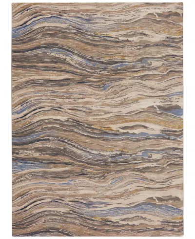 Karastan Closeout!  Enigma Continuum Smokey Gray 2'4" X 7'10" Runner Rug In Brown