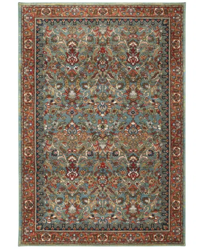 Karastan Closeout!  Spice Market Tigris Aquamarine 9'6" X 12'11" Area Rug In Multi
