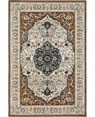 Karastan Zephyr Chronos 8' X 10' Area Rug In Rust