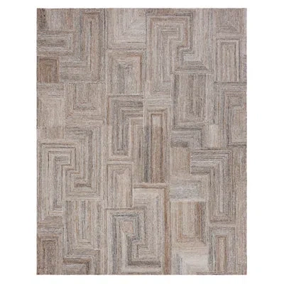 Karastan Cloverdale Plush Pile Stain/fade Resistant Machine Tufted Modern Abstract Indoor Area Rug In Brown