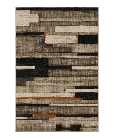 Karastan Elements Compose Area Rug, 5'3 X 7'10 In Charcoal