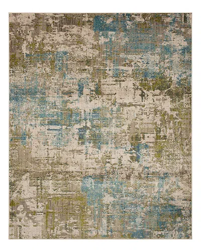 Karastan Elements Olivine Area Rug, 8' X 11' In Lagoon