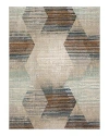 Karastan Epiphany Precarious Stria Area Rug, 5'3 X 7'10 In Frost Grey