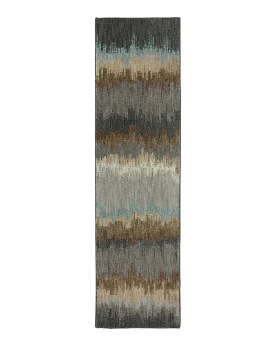 Karastan Euphoria Cashel Abyss Runner Rug, 2'4 X 7'10 In Blue