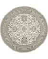 Karastan Euphoria Newbridge 8' X 8' Round Area Rug In Beige
