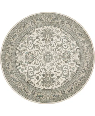 Karastan Euphoria Newbridge 8' X 8' Round Area Rug In Beige