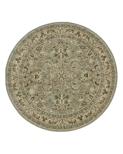 Karastan Euphoria Newbridge Round Rug, 8' X 8' In Willow Gray