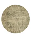 Karastan Euphoria Wexford Round Rug, 8' X 8' In Sandstone