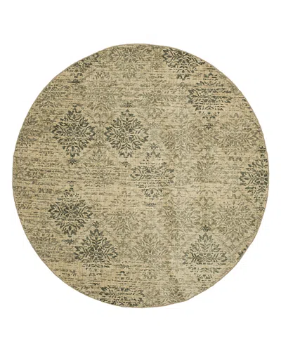 Karastan Euphoria Wexford Round Rug, 8' X 8' In Sandstone