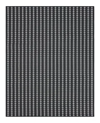 Karastan Gulfport R1470 Area Rug, 6'x9' In Black