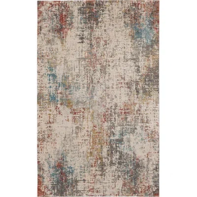 Karastan Marseille Modern Abstract Area Rug In White;ivory