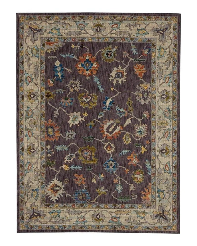 Karastan Pandora Fury Area Rug, 8' X 11' In Eggplant/purple